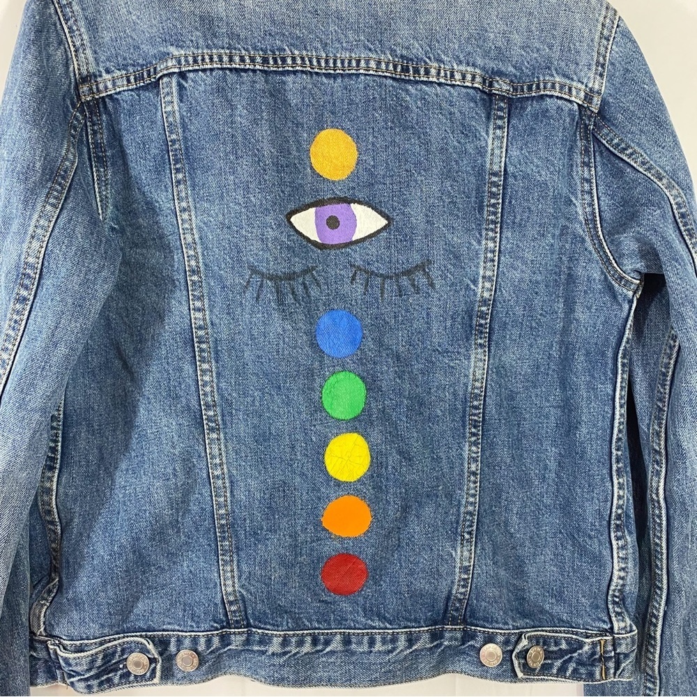 GAP | Painted Denim Jacket - Picture 6 of 12